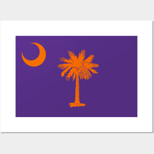 Flag of South Carolina - Purple Posters and Art